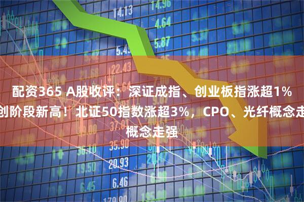 配资365 A股收评：深证成指、创业板指涨超1%续创阶段新高！北证50指数涨超3%，CPO、光纤概念走强